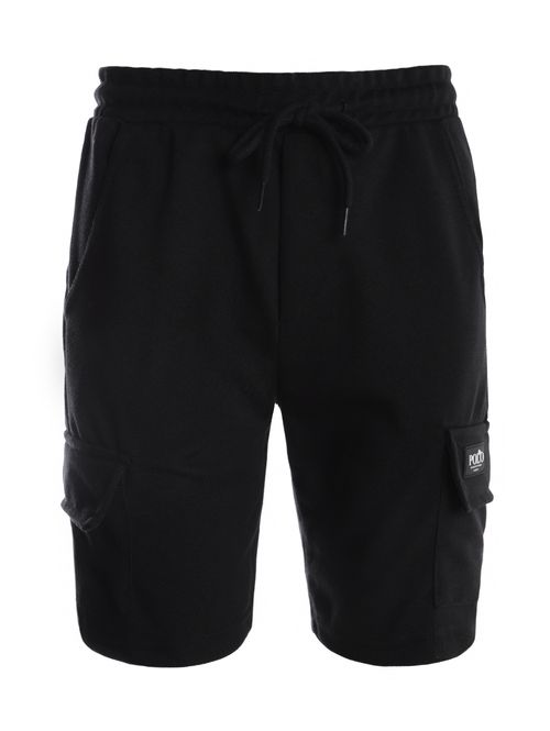 Bermuda Malha Cargo Masculina PRETO