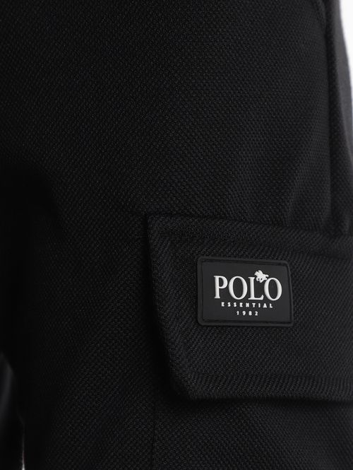 Bermuda Malha Cargo Masculina PRETO
