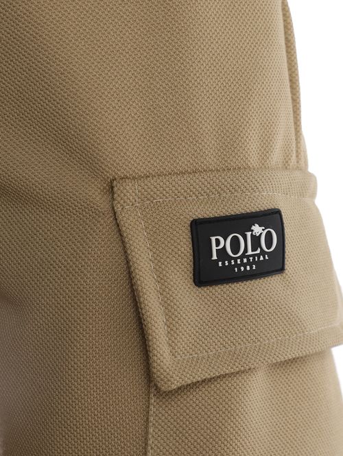 Bermuda Malha Cargo Masculina BEGE