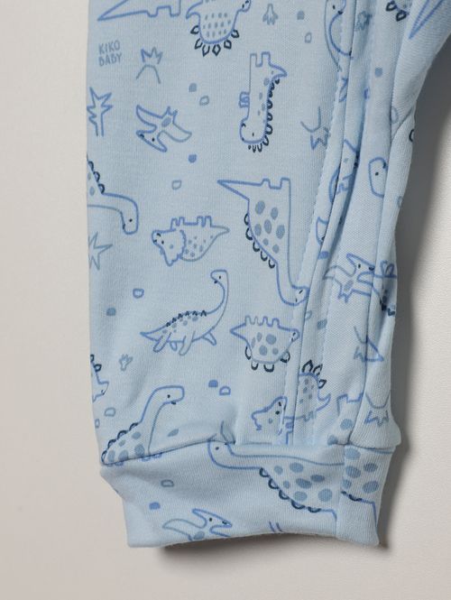 Macacão Suedine Infantil Para Bebê - AZUL