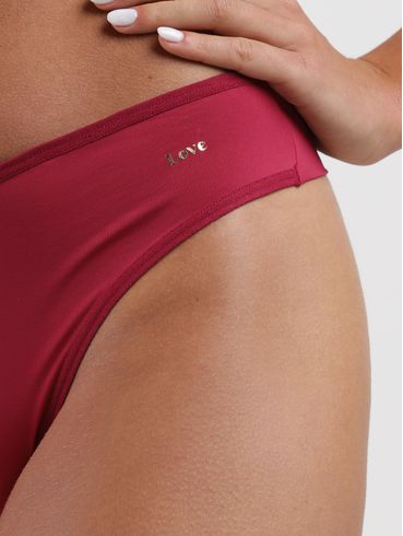 Calcinha Tanga Microfibra Fio Duplo Feminina VERMELHO