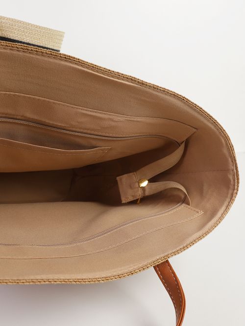 Bolsa de Praia Shopper Feminina MARROM