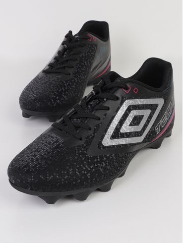 Chuteira Techno II RB Campo Umbro Masculina PRETO/CINZA