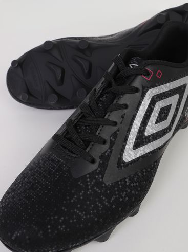 Chuteira Techno II RB Campo Umbro Masculina PRETO/CINZA