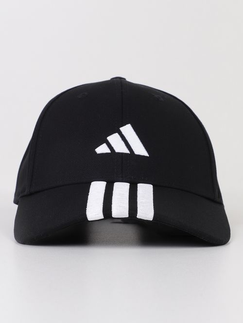 Boné 3 Listras Adidas PRETO/BRANCO