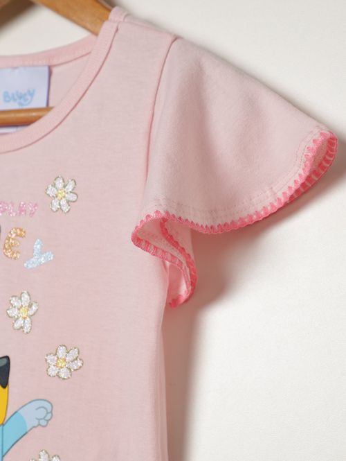 Conjunto Moletinho Bluey Infantil Para Menina - ROSA