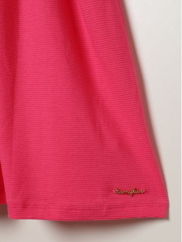 Vestido Texturizado Juvenil Para Menina - ROSA