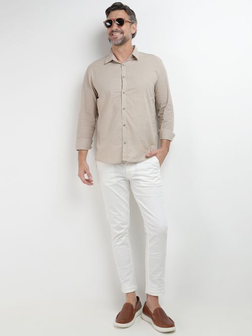 Calça Sport Sarja Masculina OFF WHITE