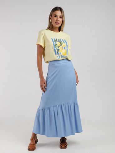 Blusa Siciliano Bordado Autentique Feminina AMARELO