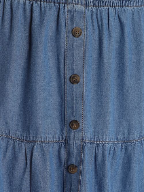 Saia Jeans 3 Marias Femininas AZUL