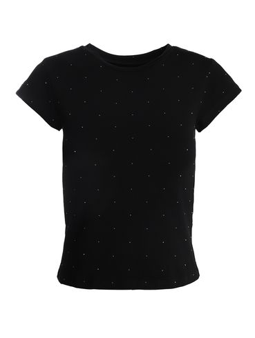 Blusa Malha Viscose Brilhos Eagle Rock Feminina PRETO