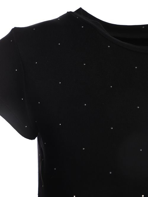 Blusa Malha Viscose Brilhos Eagle Rock Feminina PRETO