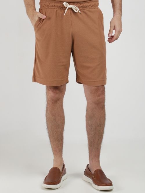 Bermuda Malha Texturizada Vels Masculina MARROM