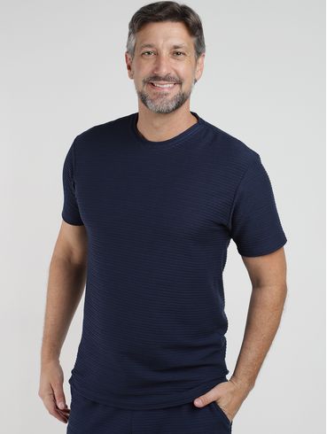 Camiseta Manga Curta Vels Masculina MARINHO