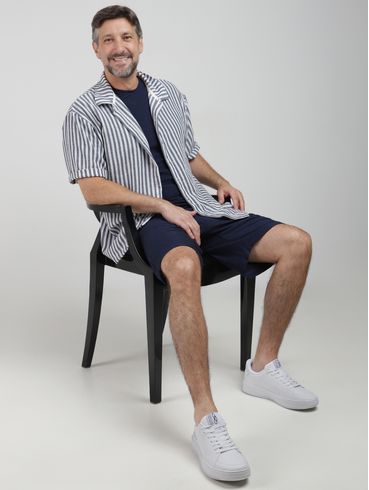 Camiseta Manga Curta Vels Masculina MARINHO