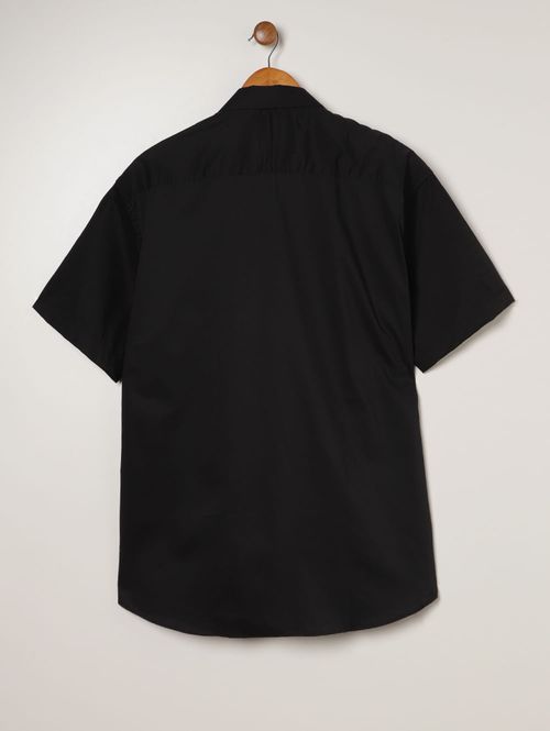 Camisa Manga Curta Plus Size Masculina PRETO