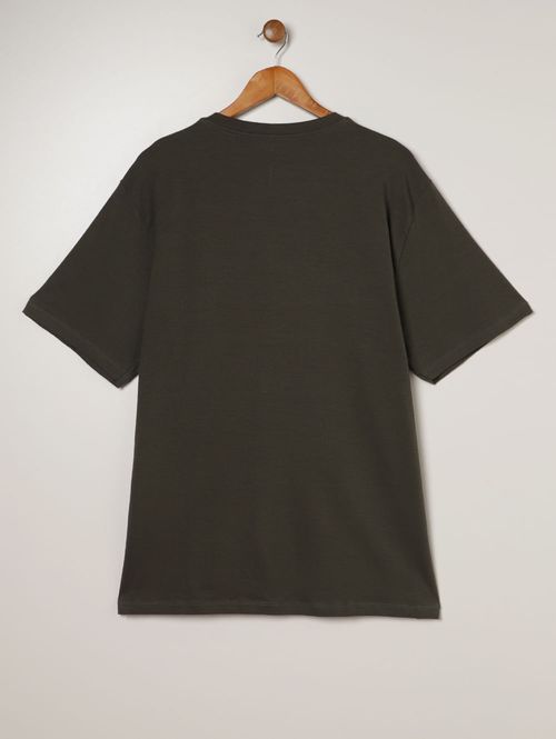 Camiseta Cotton Básica Plus Size Masculina VERDE