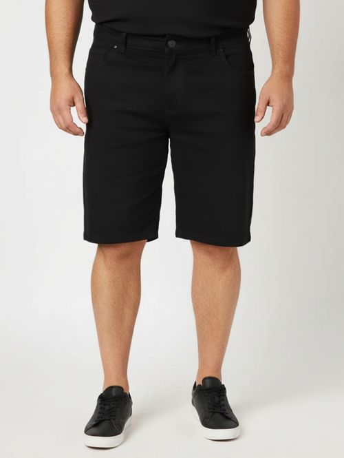Bermuda Sarja Plus Size Masculina PRETO