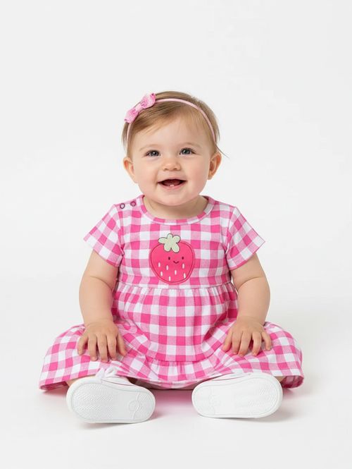 Vestido Cotton Infantil Para Menina - PINK