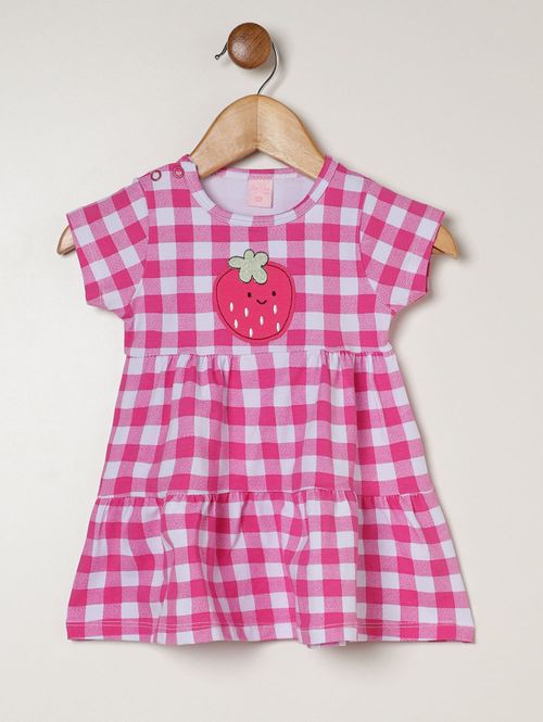 Vestido Cotton Infantil Para Menina - PINK