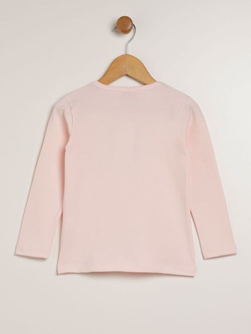 Blusa Manga Longa Infantil Para Menina - ROSA