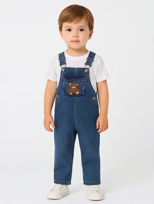 Jardineira Infantil Para Menino - AZUL