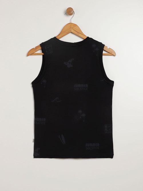 Camiseta Regata Juvenil Para Menino - PRETO