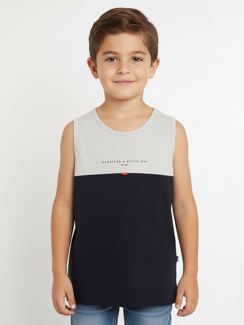 Camiseta Regata Gangster Infantil Para Menino - MESCLA