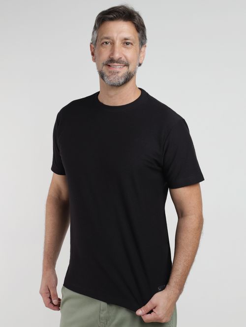 Camiseta Manga Curta Masculina PRETO