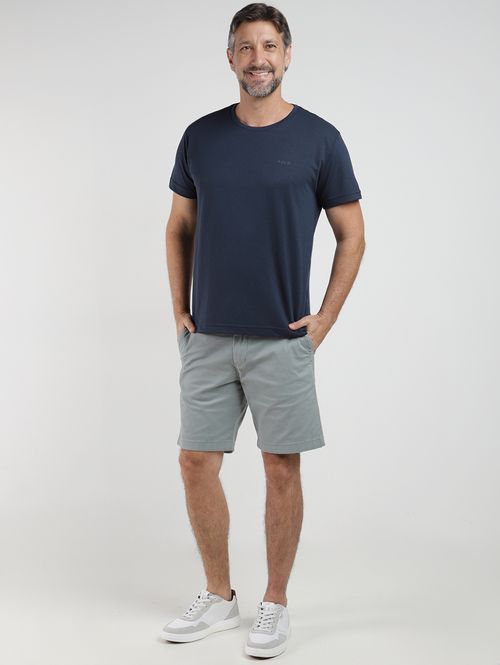 Kit Com 03 Camisetas Piquet Masculina MARINHO/AZUL/BRANCO