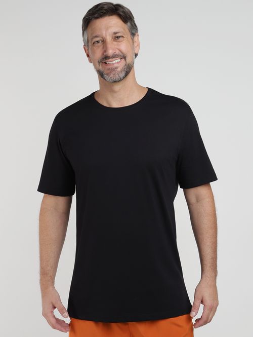Camiseta Malha Gold Básica Masculina PRETO