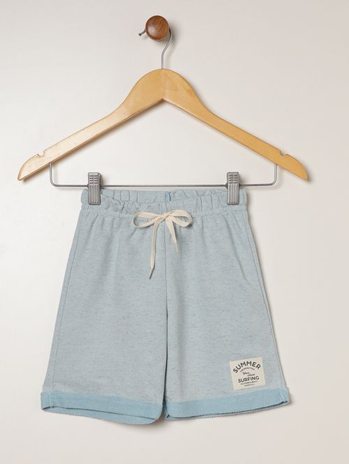 Bermuda Moletinho Infantil Para Menino - AZUL