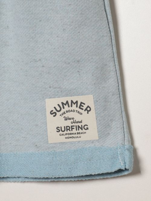 Bermuda Moletinho Infantil Para Menino - AZUL