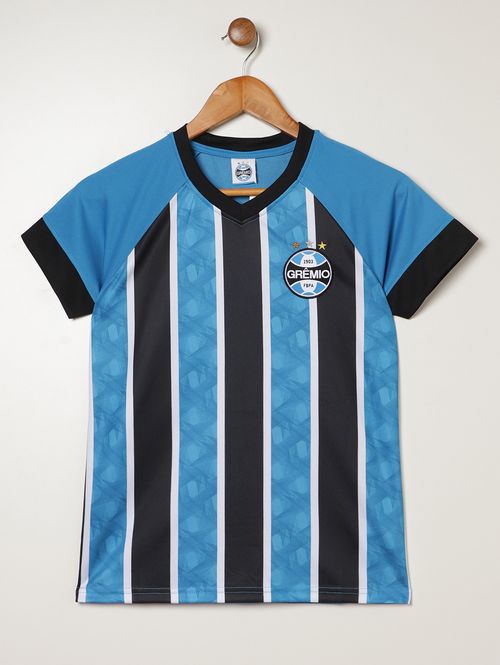 Camiseta Match Grêmio Juvenil Para Menino- AZUL