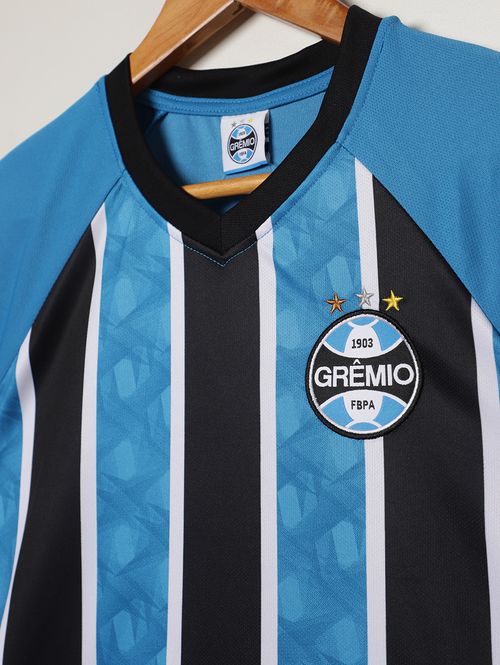 Camiseta Match Grêmio Juvenil Para Menino- AZUL