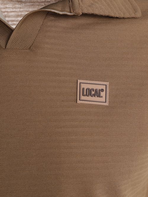 Polo Manga Curta Masculina MARROM