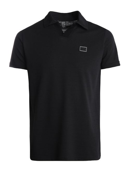 Polo Manga Curta Masculina PRETO