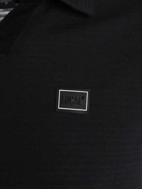 Polo Manga Curta Masculina PRETO