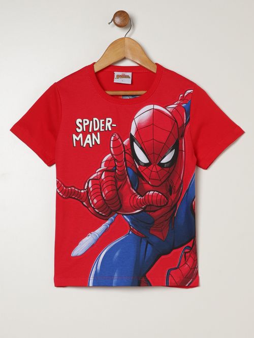 Camiseta Spider Man Infantil Para Menino - VERMELHO