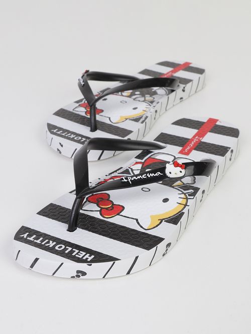 Chinelo Hello Kitty  Ipanema Feminino BRANCO/PRETO/VERMELHO