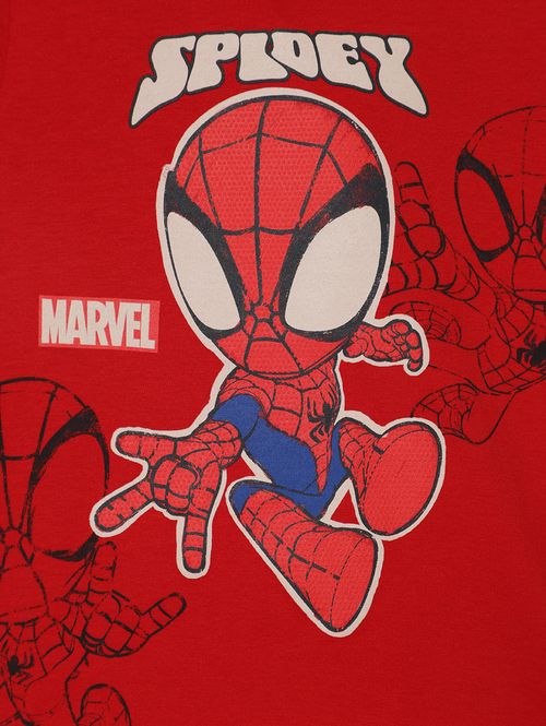 Conjunto Curto Spidey Man Infantil Para Menino- VERMELHO