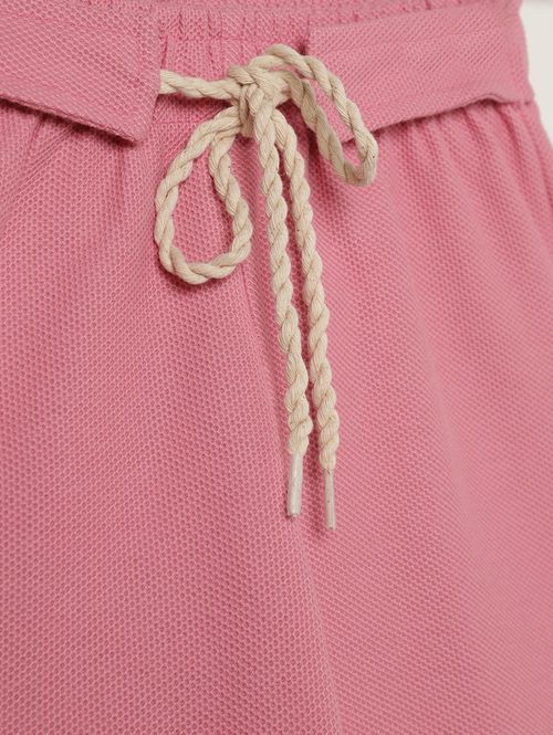 Short Moletinho Juvenil Para Menina- ROSA