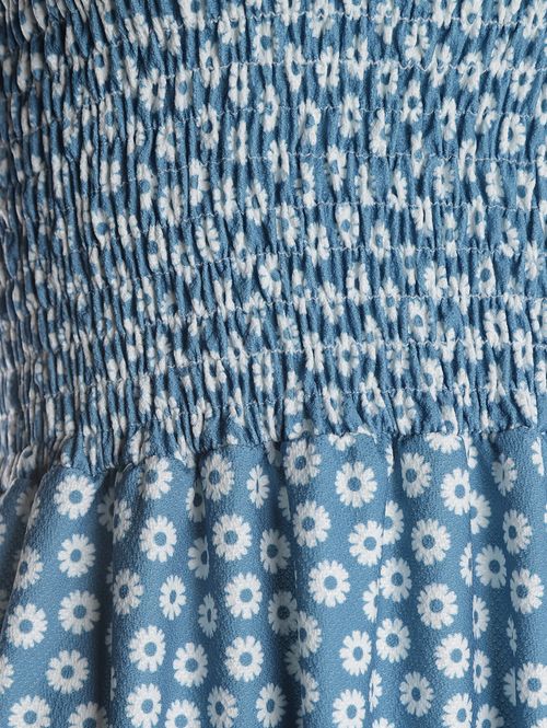 Vestido Floral Autentique Feminino AZUL