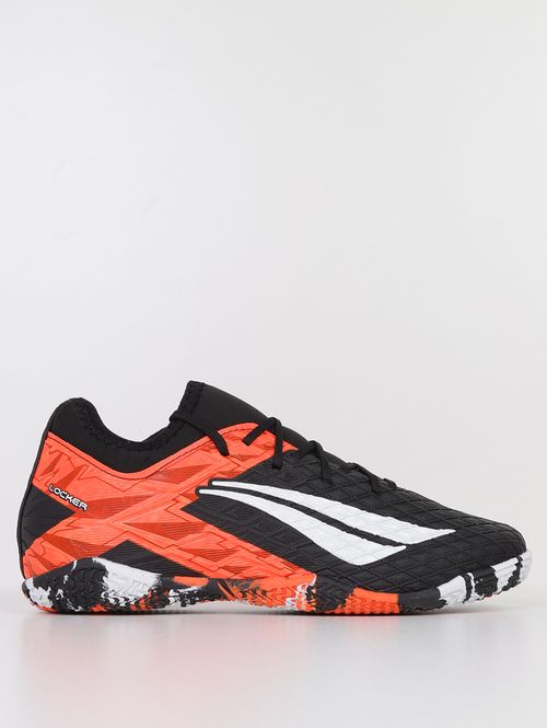 Chuteira RX Locker Y3 Penalty Juvenil Para Menino - PRETO/LARANJA