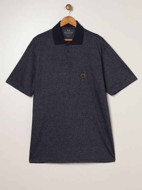 Polo Malha Sensation Plus Size Masculina MARINHO