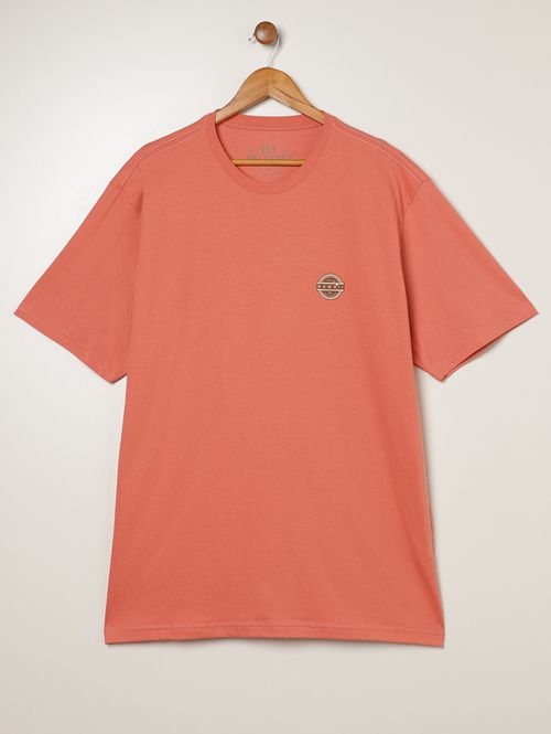 Camiseta Básica Full Plus Size Masculina ROSA