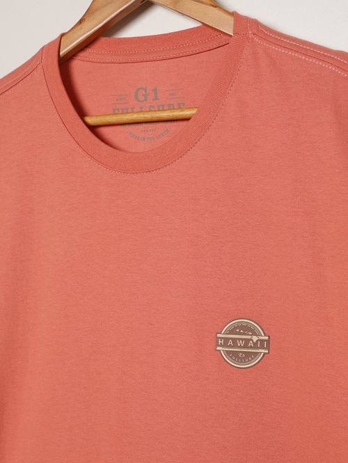 Camiseta Básica Full Plus Size Masculina ROSA