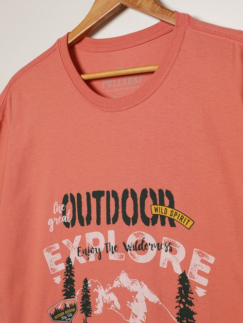 Camiseta Manga Curta Plus Size Masculina ROSA