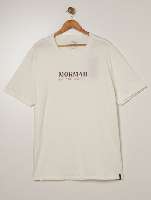 Camiseta Estampada Mormaii Plus Size Masculina BRANCO