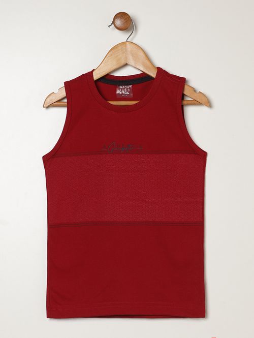 Camiseta Estampada Gangster Infantil Para Menino- VINHO